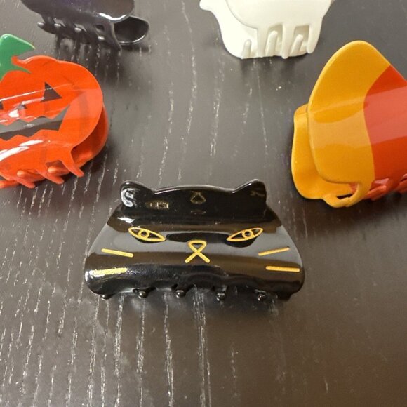 Piper K Halloween Spooky Hair Clips Witch, Ghost, Candy Corn, Cat,‎ Pumpkin - Picture 2 of 8